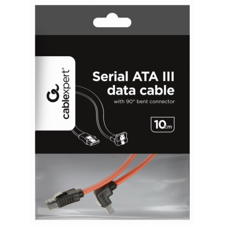 Gembird CC-SATAM-DATA90 cable de SATA 0,5 m Negro, Rojo