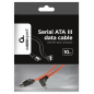Gembird CC-SATAM-DATA90 cable de SATA 0,5 m Negro, Rojo