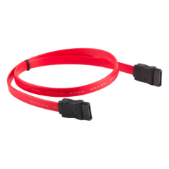 Lanberg CA-SASA-10CU-0050-R cable de SATA 0,5 m SATA 7-pin Rojo