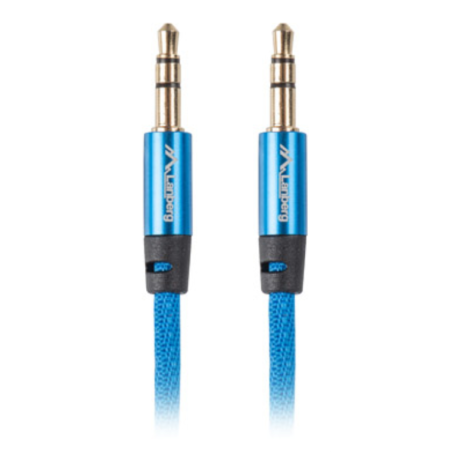 Lanberg CA-MJMJ-10CU-0030-BL cable de audio 3 m 3,5mm Azul