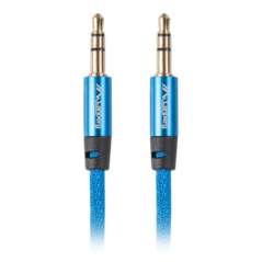 Lanberg CA-MJMJ-10CU-0010-BL cable de audio 1 m 3,5mm Azul