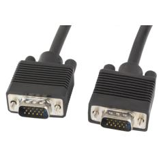 Lanberg CA-VGAC-10CC-0150-B cable VGA 15 m VGA (D-Sub) Negro
