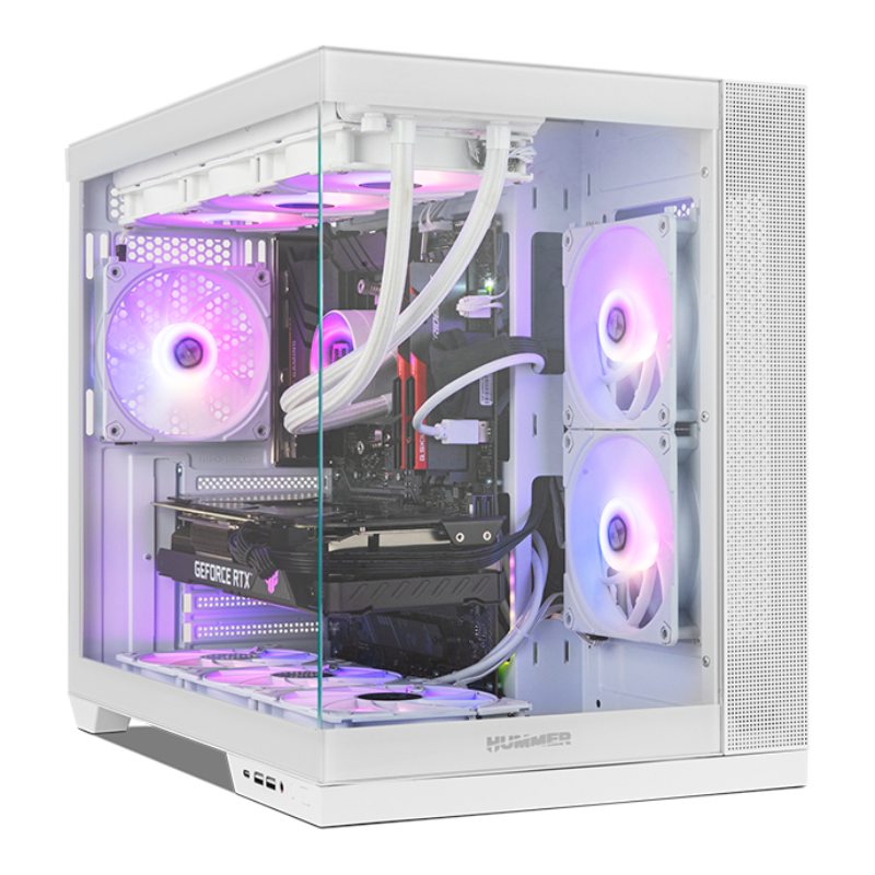 NOX Hummer Astra Neo White Midi Tower Blanco