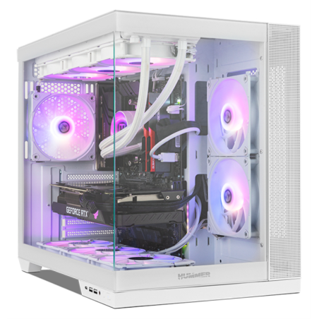NOX Hummer Astra Neo White Midi Tower Blanco