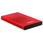 TooQ TQE-2527R caja para disco duro externo Caja de disco duro (HDD) Negro, Rojo 2.5