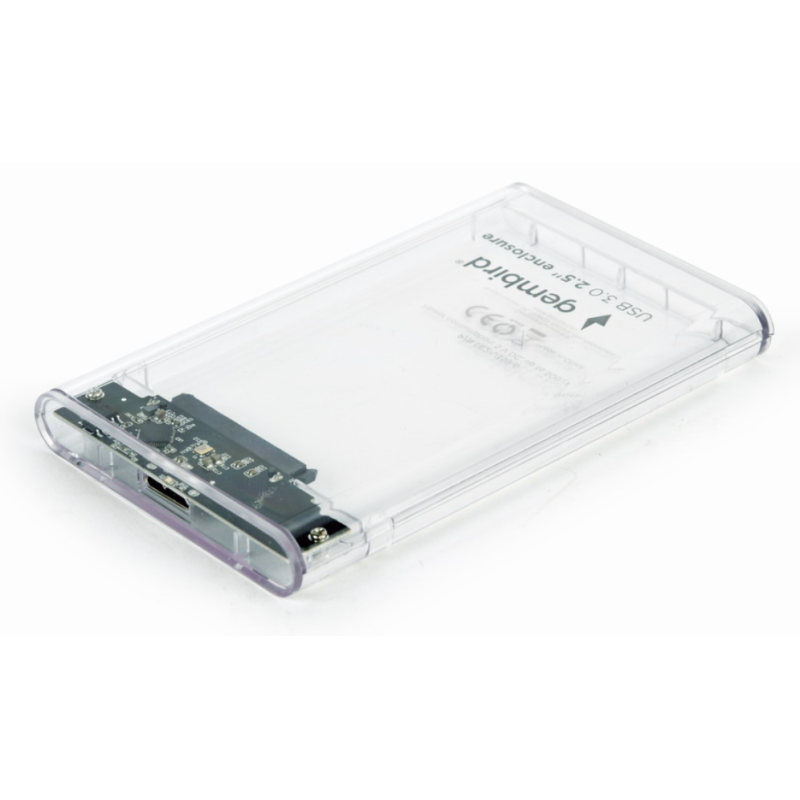 Gembird EE2-U3S9-6 caja para disco duro externo Caja de disco duro (HDD) Transparente 2.5