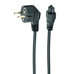 Gembird PC-186-ML12-0.5M cable de transmisión Negro 0,5 m CEE 7/7 C5 a