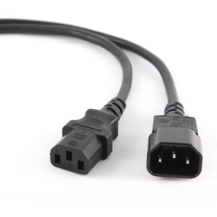 Gembird PC-189 cable de transmisión Negro C14 acoplador