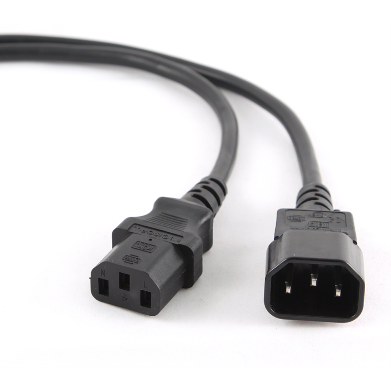 Gembird PC-189 cable de transmisión Negro C14 acoplador