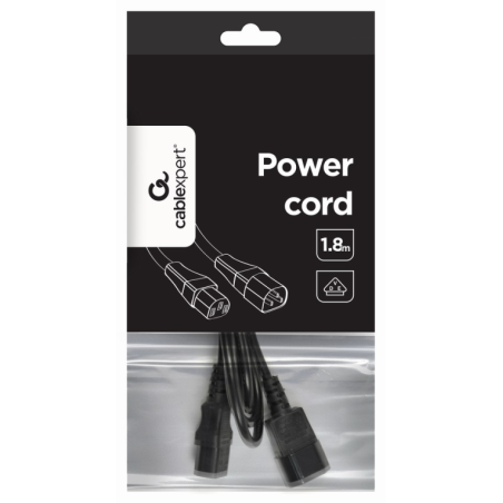 Gembird PC-189-VDE cable de transmisión Negro 1,8 m C14 acoplador