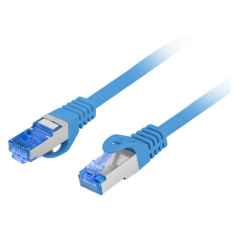 Lanberg PCF6A-10CC cable de red Azul 0,5 m Cat6a S/FTP (S-STP)