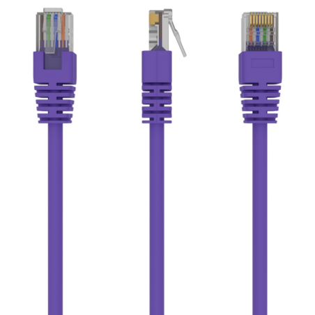 Gembird RJ45/RJ45 Cat5e 1m cable de red Púrpura U/UTP (UTP)