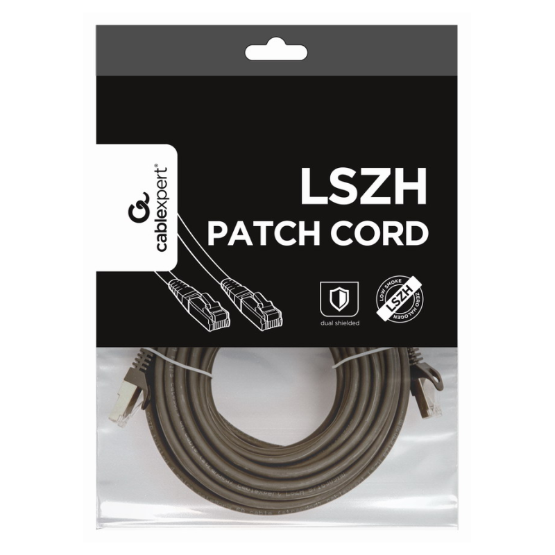 Gembird PP6A-LSZHCU-BK-10M cable de red Negro Cat6a S/FTP (S-STP)