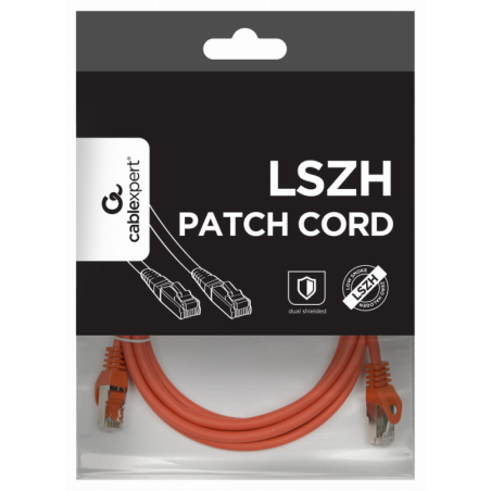 Gembird PP6A-LSZHCU-R-2M cable de red Rojo Cat6a S/FTP (S-STP)