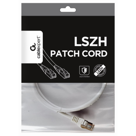 Gembird PP6A-LSZHCU-W-1M cable de red Blanco Cat6a S/FTP (S-STP)