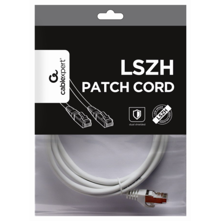 Gembird PP6A-LSZHCU-W-2M cable de red Blanco Cat6a S/FTP (S-STP)