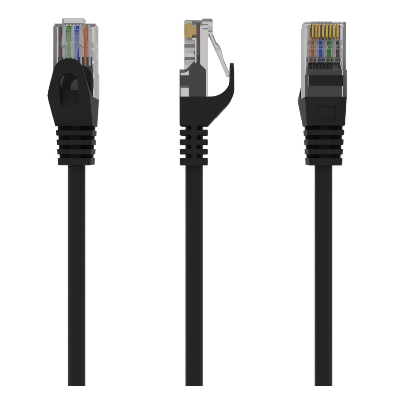 Gembird PP6U-3M/BK cable de red Negro Cat6 U/UTP (UTP)