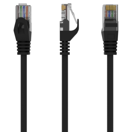 Gembird PP6U-3M/BK cable de red Negro Cat6 U/UTP (UTP)