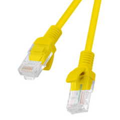 Lanberg PCU6-10CC-0500-Y cable de red Amarillo 5 m Cat6 U/UTP (UTP)