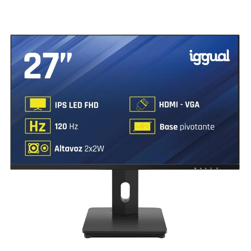 iggual Monitor 27 VGA HDMI 120Hz pivotante AA MM