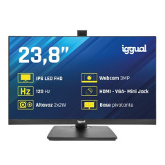 iggual Monitor 24 120Hz 1ms HDMI VGA MM AA webcam