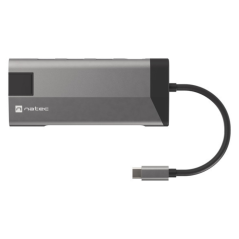 NATEC Fowler Plus USB Tipo C Negro, Gris