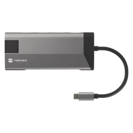 NATEC Fowler Plus USB Tipo C Negro, Gris