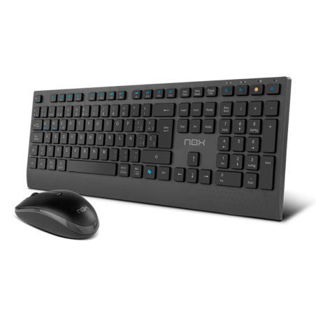 NOX NXLITEDUOSP teclado Ratón incluido Hogar RF Wireless + Bluetooth Q