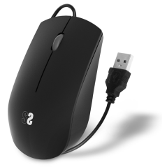 SUBBLIM Ratón Business Silencioso con cable USB 1200 DPI