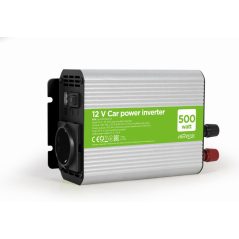 Gembird EG-PWC500-01 adaptador e inversor de corriente Auto 500 W Gris