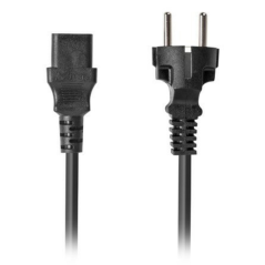 Lanberg CA-C13C-15CC-0018-BK cable de transmisión Negro 1,8 m C13 acop