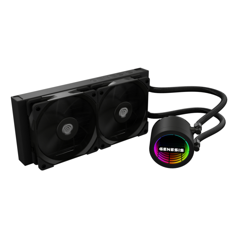 GENESIS NLG-2318 sistema de refrigeración para ordenador Carcasa del ordenador Kit de refrigeración líquida Negro