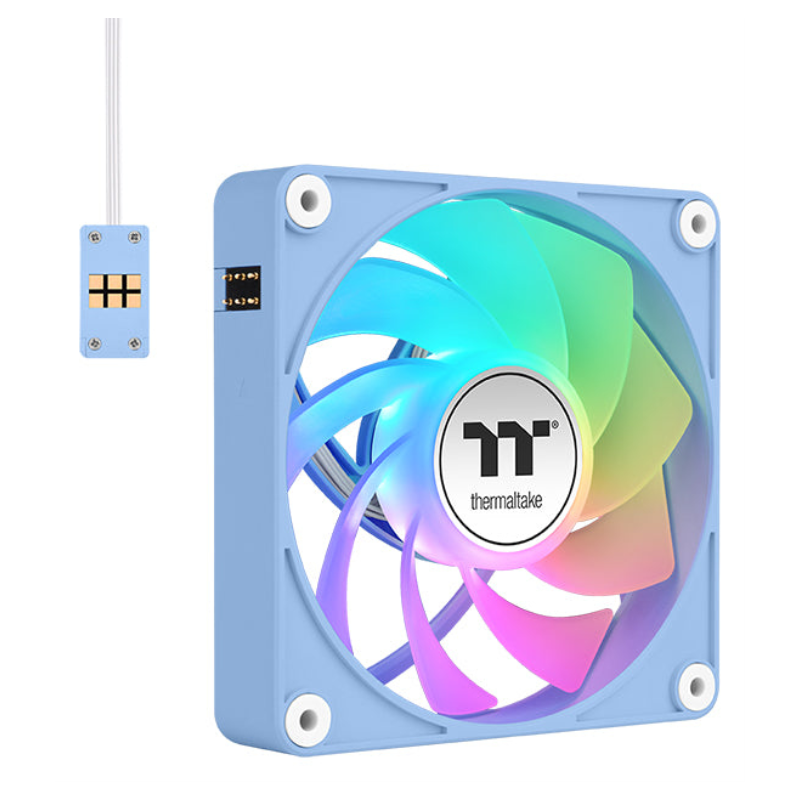 Thermaltake CL-F198-PL12BU-A sistema de refrigeración para ordenador Carcasa del ordenador Ventilador 12 cm Azul 3 pieza(s)