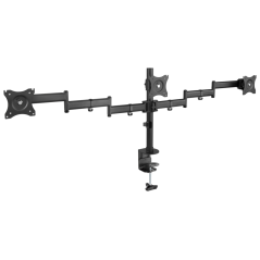 TooQ DB1327TN-B soporte para monitor 68,6 cm (27) Negro Escritorio