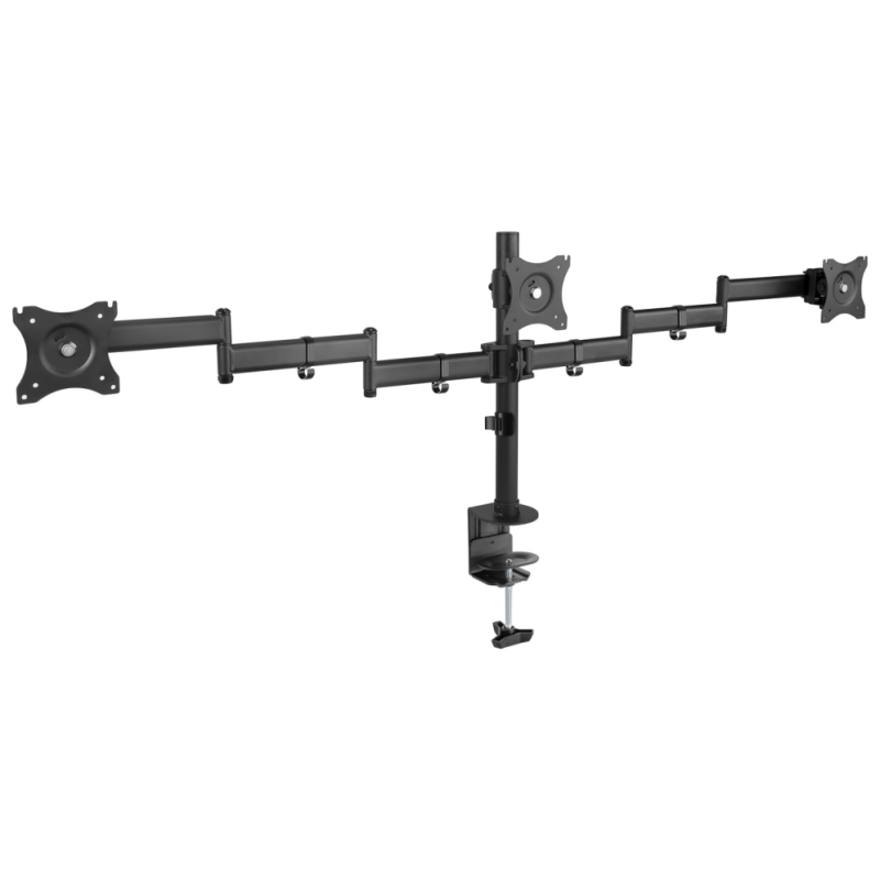 TooQ DB1327TN-B soporte para monitor 68,6 cm (27) Negro Escritorio