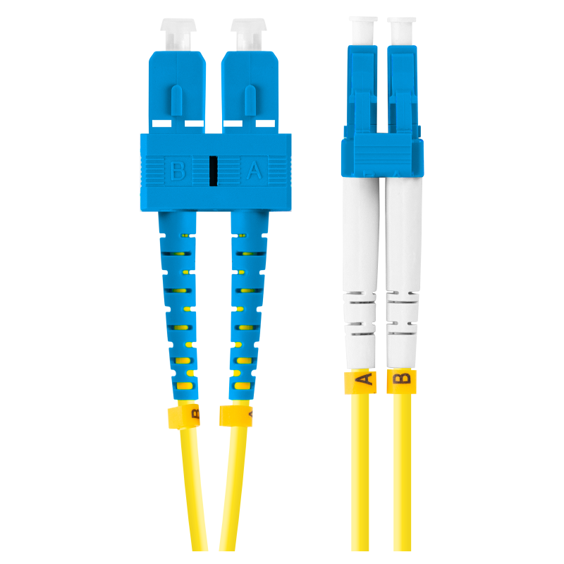 Lanberg FO-SULU-SD11-0010-YE Cable de fibra óptica e InfiniBand 1 m SC LC Amarillo