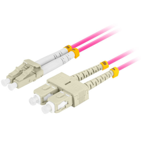 Lanberg FO-LUSU-MD41-0020-VT Cable de fibra óptica e InfiniBand 2 m 2x