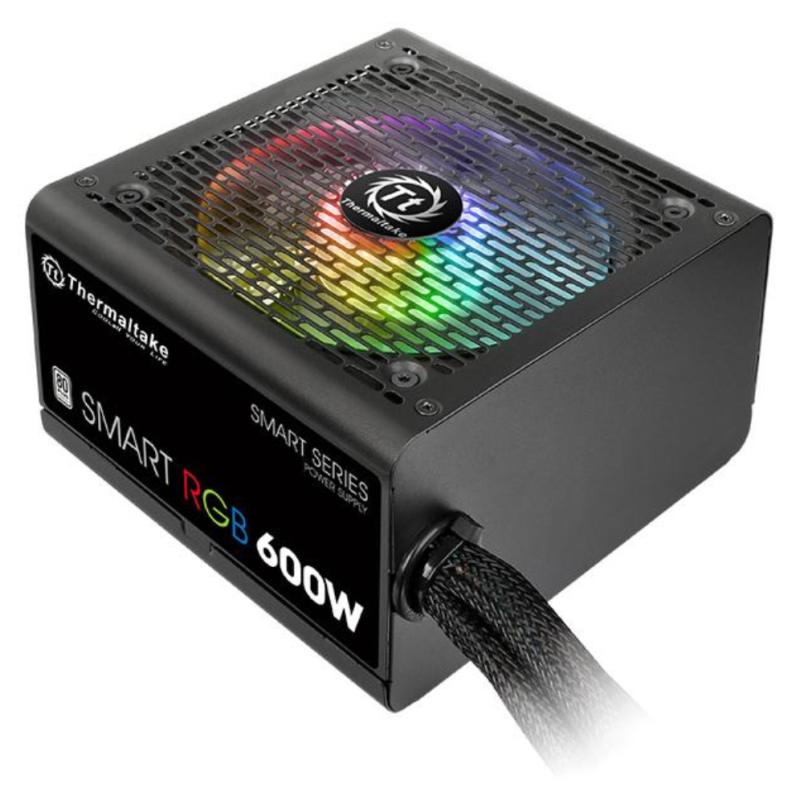 Thermaltake Smart RGB unidad de fuente de alimentación 600 W 20+4 pin ATX ATX Negro