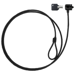 TooQ Cable de Seguridad con Llave para Portátiles 1.5 metros, Gris Osc