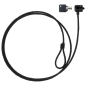 TooQ Cable de Seguridad con Llave para Portátiles 1.5 metros, Gris Oscuro