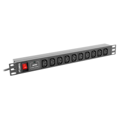 Lanberg PDU-10I-0200-IEC-BK unidad de distribución de energía (PDU) 10