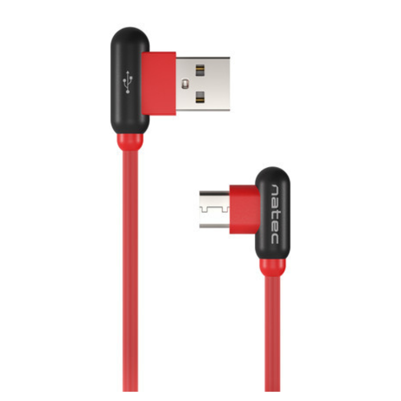 NATEC NKA-1201 cable USB USB 2.0 1 m USB A USB C Negro, Rojo