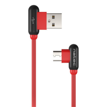 NATEC NKA-1201 cable USB USB 2.0 1 m USB A USB C Negro, Rojo