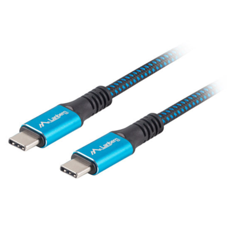 Lanberg CA-CMCM-45CU-0005-BK cable USB USB4 Gen 2x2 0,5 m USB C Negro,