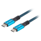 Lanberg CA-CMCM-45CU-0005-BK cable USB USB4 Gen 2x2 0,5 m USB C Negro, Azul
