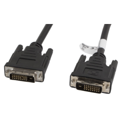 Lanberg CA-DVID-10CC-0018-BK cable DVI 1,8 m DVI-D Negro