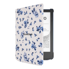 Pocketbook funda shell series verse + verse pro - patron flores blanco