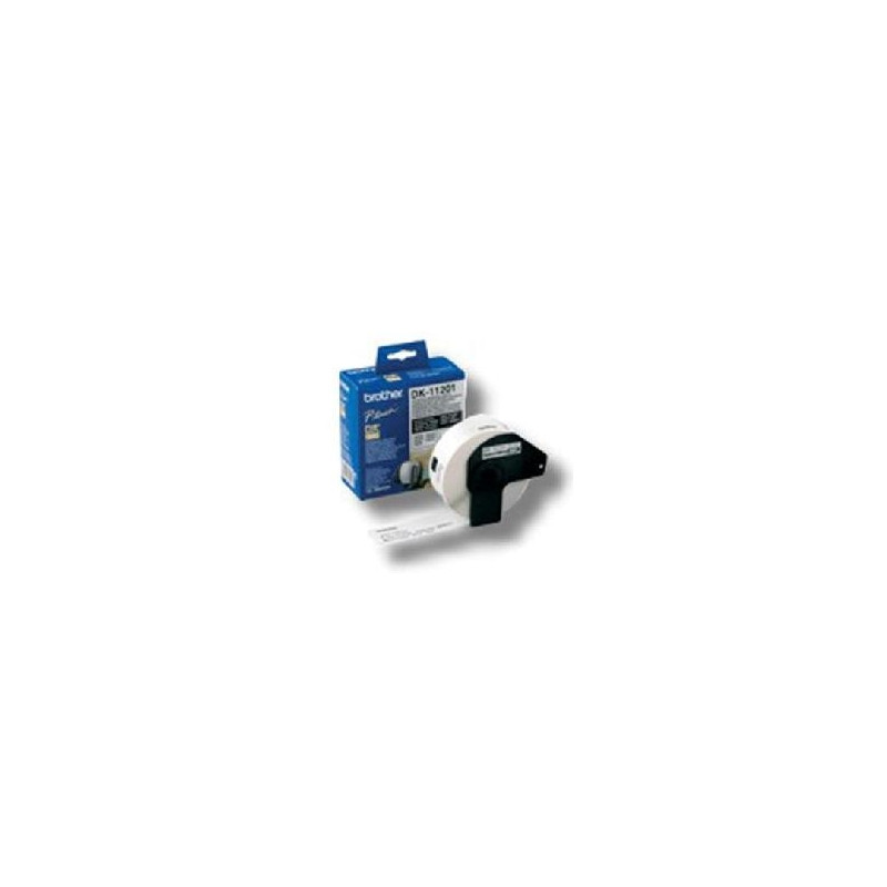 Etiquetas papel precortada brother dk11201 29 x 90 mm 400 - e ql - 500a ql - 500bw ql - 560 ql - 570 ql - 1050