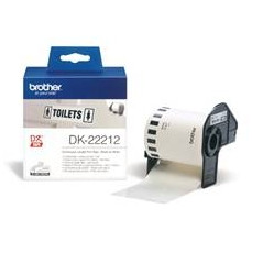 Etiquetas cinta continua brother pelicula plastica blanca dk22212 29mm