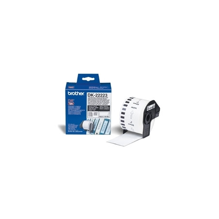 Etiquetas cinta continua brother blanca dk22223 ql - 500a ql - 500bw q